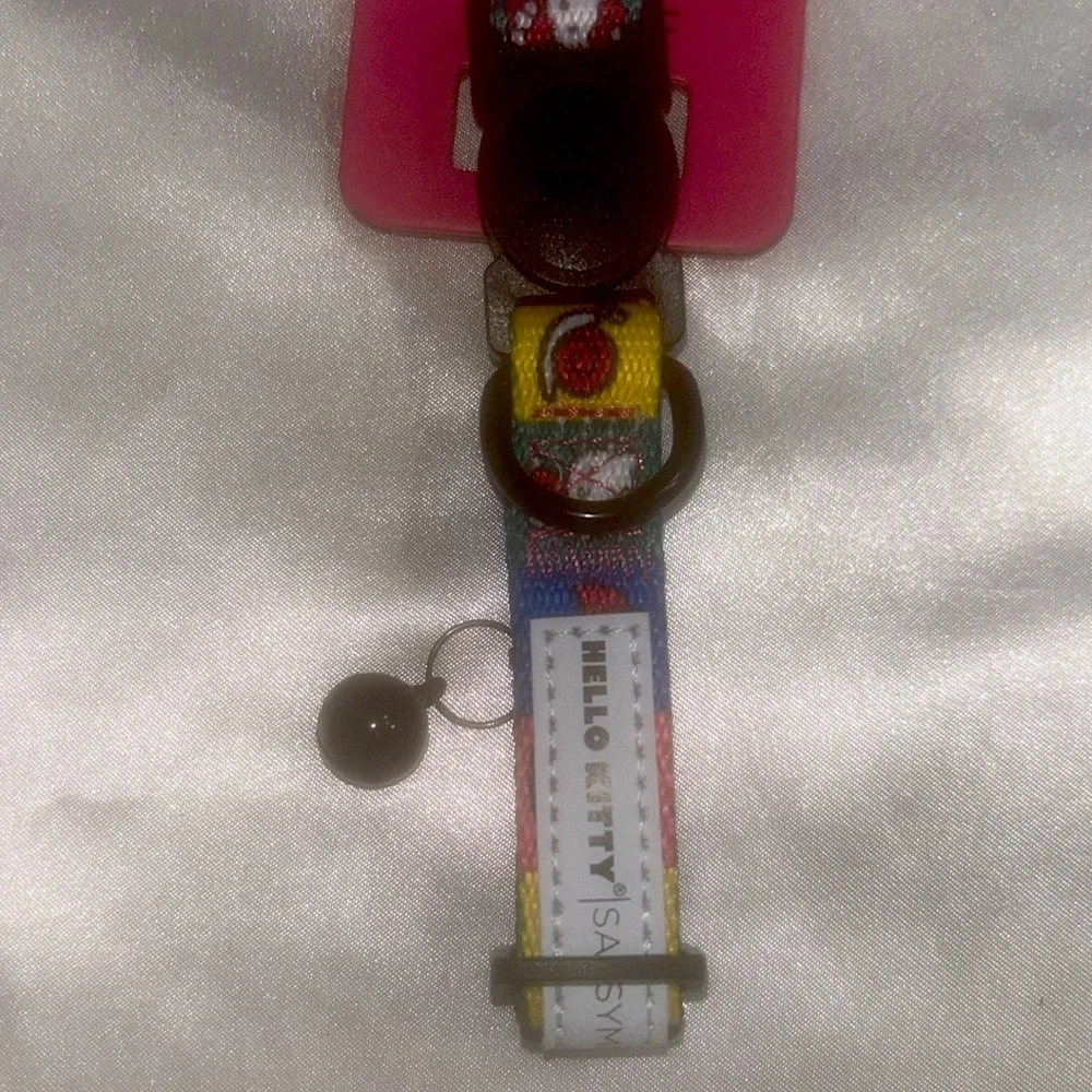Sassy Meow Hello Kitty Colorful Squares Cat Collar (M)